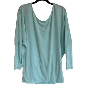 Lucy Dolman Light Blue Top Womens S